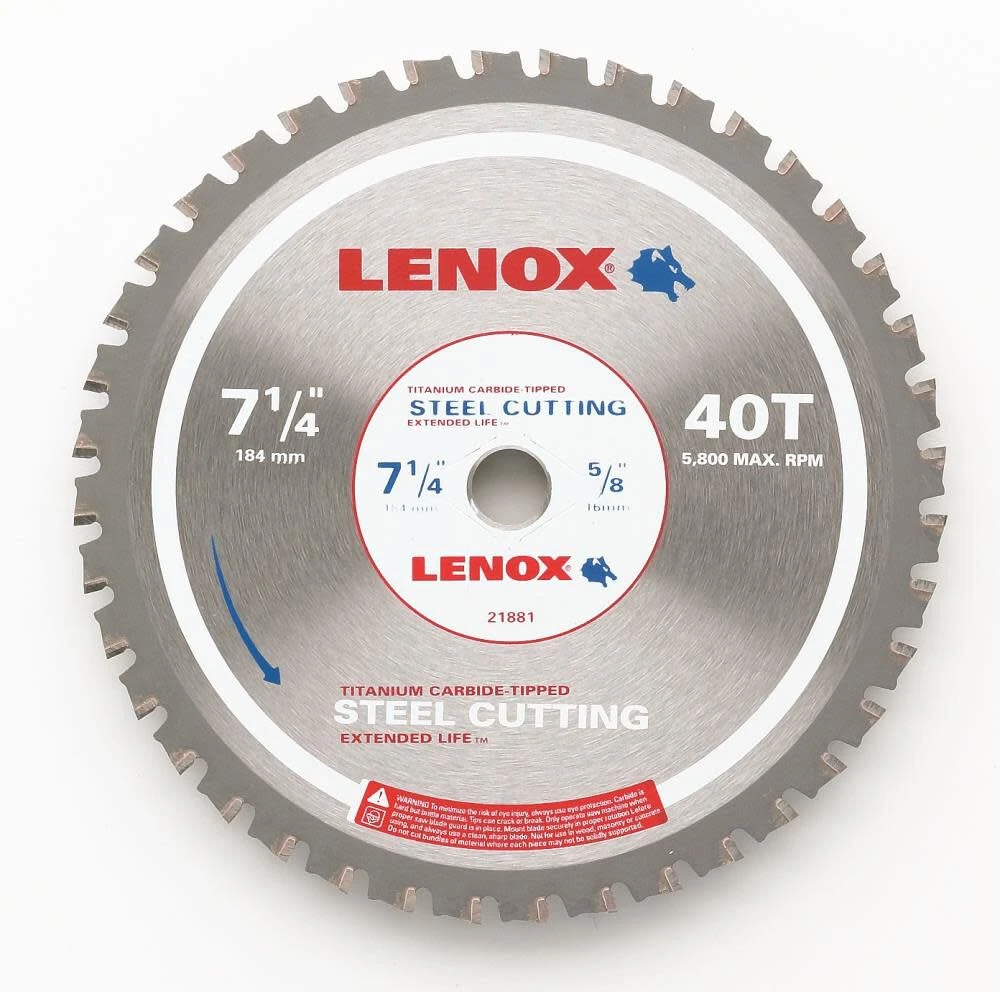 Lenox 21881 7-1/4" Metal Cutting Circular Saw Blade 1 Lenox 21881 7-1/4" Metal Cutting Circular Saw Blade