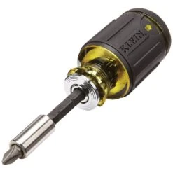 Klein 32308 8-in-1 Multi-Bit Adjustable Length Stubby Screwdriver