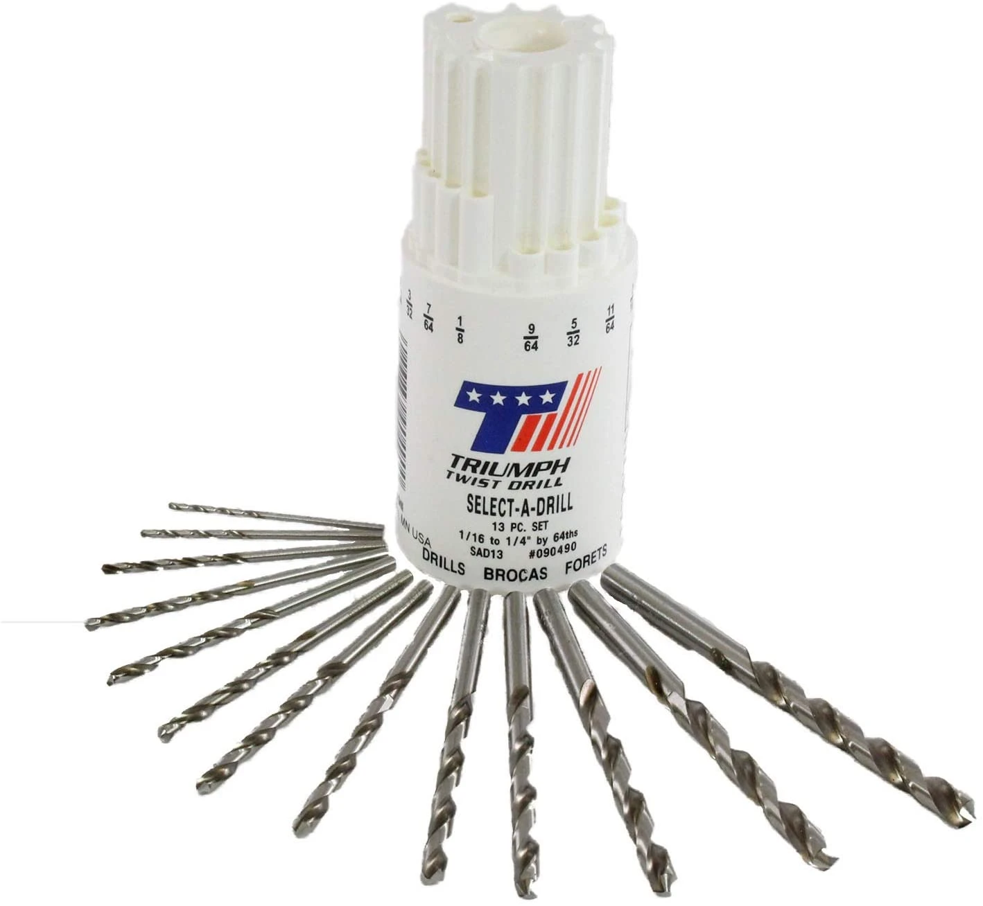 Triumph Twist Drill 90490 SAD13 13-Piece Twist Drill Bit Set 1 Triumph Twist Drill 90490 SAD13 13-Piece Twist Drill Bit Set