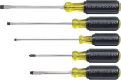 Klein 85075 5-Piece Cushion-Grip Screwdriver Set