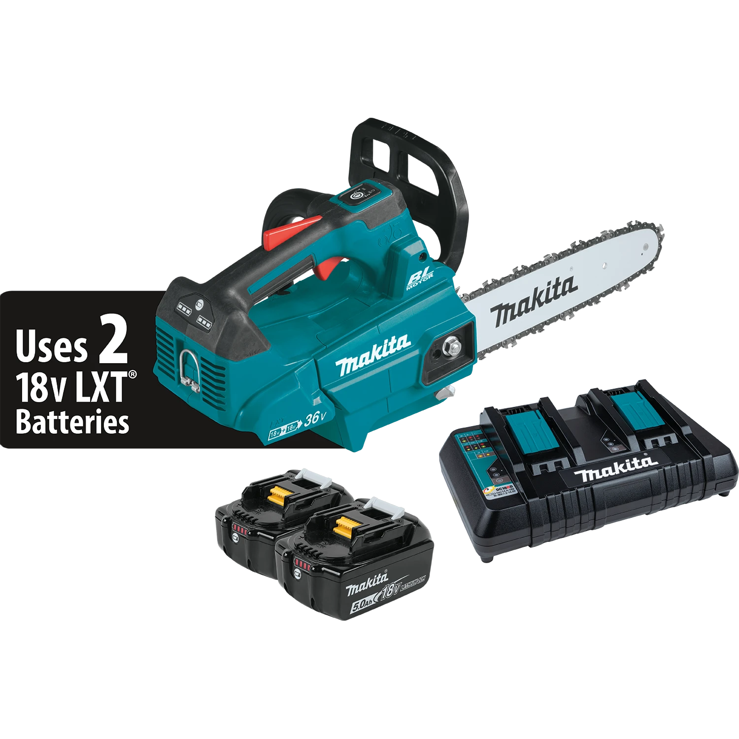 Makita XCU08PT 36V (18V X2) LXT Brushless 14" Top Handle Chain Saw Kit 1 Makita XCU08PT 36V (18V X2) LXT Brushless 14" Top Handle Chain Saw Kit