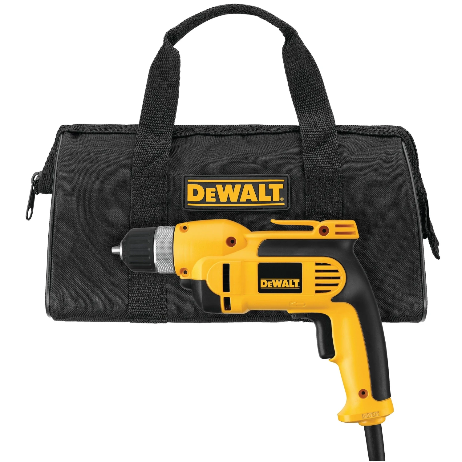 DeWalt DWD110K 3/8" VSR Pistol Grip Drill Kit With Keyless Chuck 1 DeWalt DWD110K 3/8" VSR Pistol Grip Drill Kit With Keyless Chuck