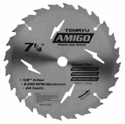 Tenryu PT-18524AM 7-1/4" Power Tool Series Saw Blade