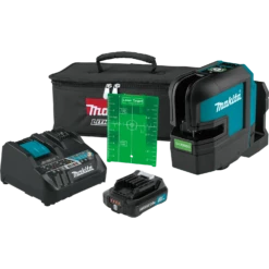 Makita SK105GDNAX 12V Max CXT Cordless Cross-Line Green Beam Laser Kit