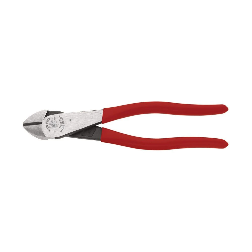Klein D248-8 8" Angled Head, Short Jaw Diagonal Cutting Pliers 1 Klein D248-8 8" Angled Head, Short Jaw Diagonal Cutting Pliers