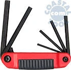 Eklind 25611 Ergo-Fold 6 Key Fractional Hex-End Set