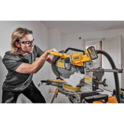 DeWalt DCS781X1 12" Double Bevel Sliding Compound FlexVolt Miter Saw Kit -Tool Shop image 0da10639 b4db 4b6f a85f ff07fc804d34