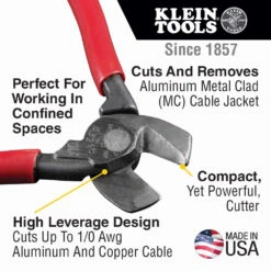 Klein 63215 High-Leverage Compact Cable Cutter -Tool Shop image 535bbd88 ffb3 43fa aec6 35878a05e070