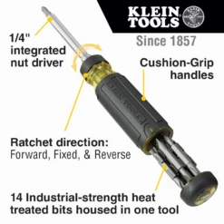 Klein 32305 15-in-1 Multi-Bit Ratcheting Screwdriver -Tool Shop image 6a4dc50d 6a79 43a0 be67 8a929f07f5f9