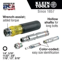 Klein 32807MAG 7-in-1 Magnetic Multi-Bit Screwdriver / Nut Driver -Tool Shop image a0695e95 29e8 4010 9e04 0f340ed7153f