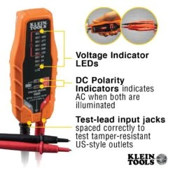 Klein ET60 Electronic AC/DC Voltage Tester -Tool Shop image b4cd38b0 4cec 4780 ba78 1e82dd426d6c
