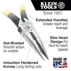 Klein D203-8 8" Long Nose Pliers 5 Klein D203-8 8" Long Nose Pliers -Tool Shop image edc5b4df 4420 4ad5 9edc 603f5dfab88f
