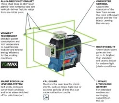 Bosch GLL3-330CG 12V Max Green Line Laser Kit -Tool Shop image f8b3609c 4740 478e bde0 3515c9fd8be1
